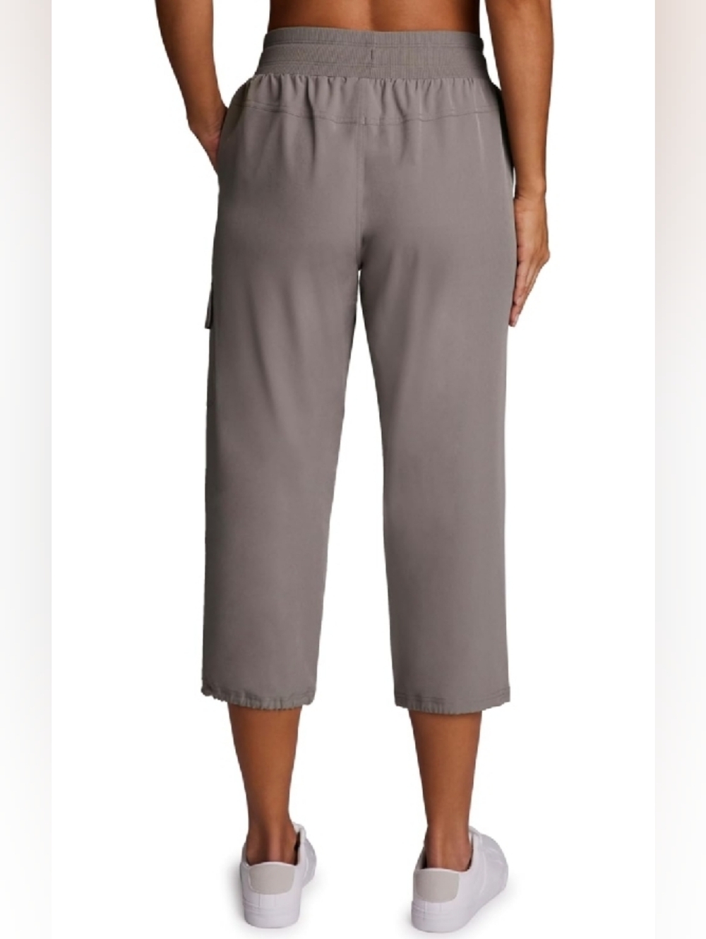 RBX ACTIVE WEAR CARGO CAPRI WITH POCKETS DRIFTWOOD, NEW W/TAGS MED - Picture 2 of 5
